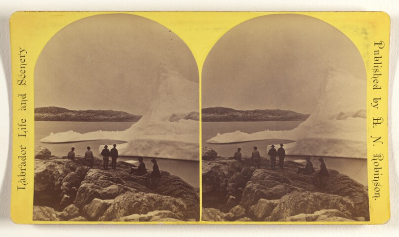 Labrador. Venison Island. Iceberg, 150 feet high, Section of same.