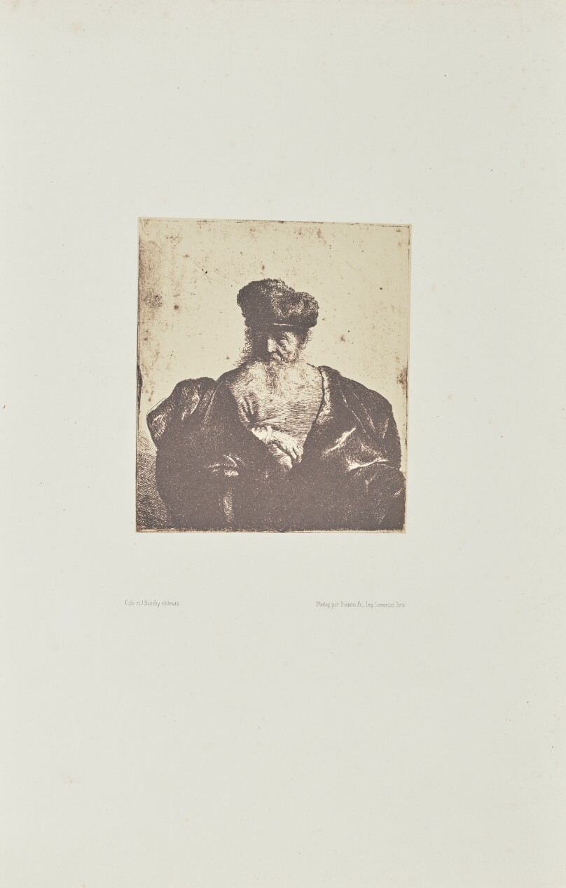 [Old man with beard, fur cap, and velvet cloak]