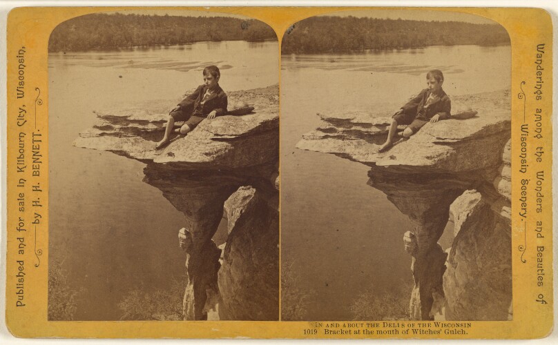 Bracket at the mouth of Witches' Gulch. [Wisconsin River]