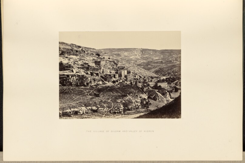 The Village of Siloam and Valley of Kidron