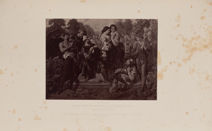 Scene from As You Like It, by D. Maclise, R.A.