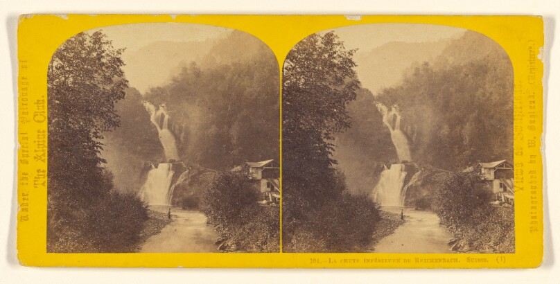 La Chute Inferieure de Reichenbach. Suisse.