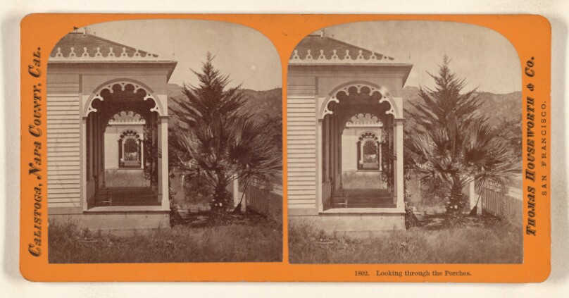 Looking through the Porches.