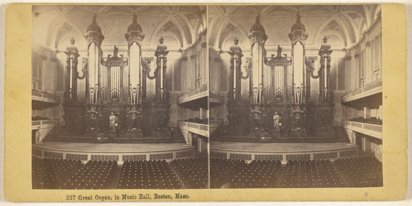 Great Organ, in Music Hall, Boston, Mass.