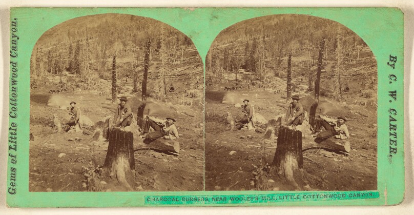 Charcoal Burners, Near Wooley's Mill, Little Cottonwood Canyon. [Utah]