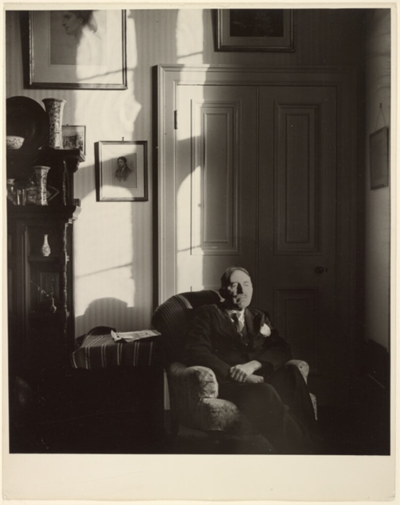 E.M. Forster/[E.M. Forster in His Rooms at King's College, Cambridge].