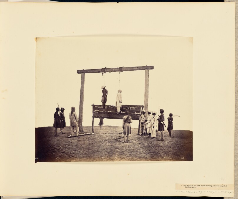 Two Sepoys of the 31st Native Infantry, Who Were Hanged at Lucknow, 1857