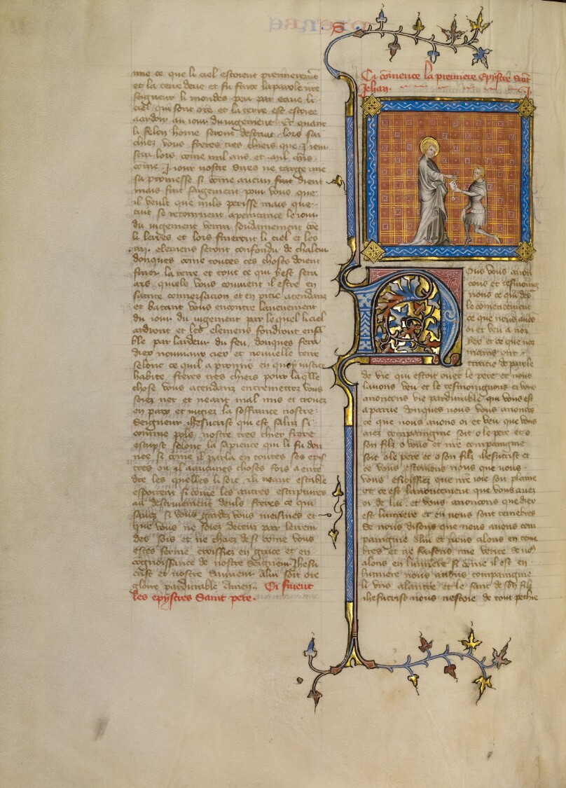 Saint John Handing a Letter to Messenger