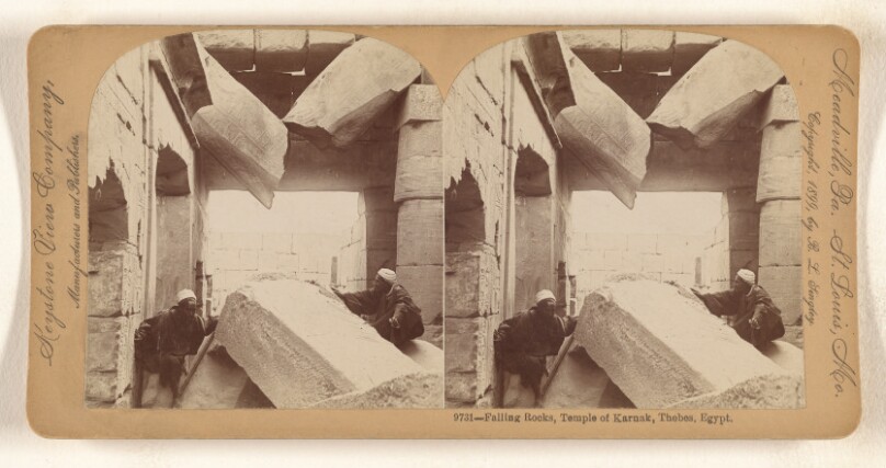 Falling Rocks, Temple of Karnak, Thebes, Egypt.