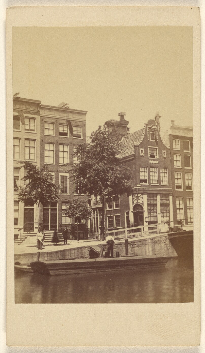 [View of Amsterdam from canal]
