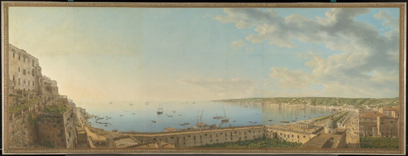 A View of the Bay of Naples, Looking Southwest from the Pizzofalcone towards Capo di Posilippo