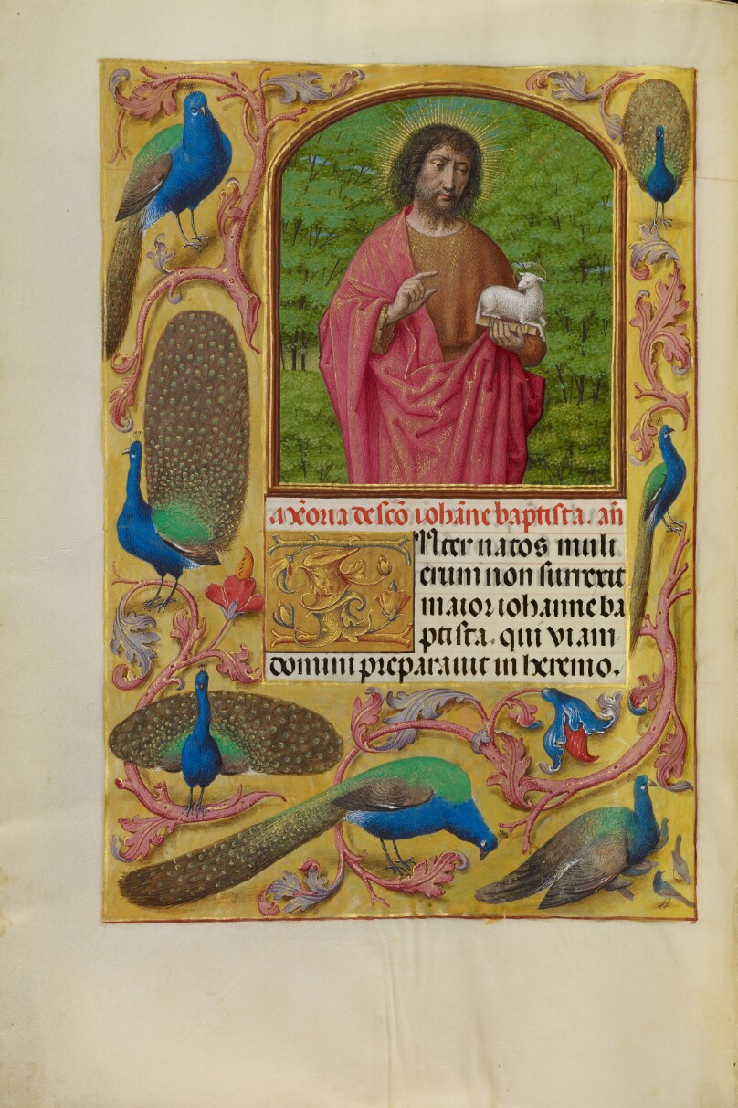 Saint John the Baptist with the Lamb of God on a Book