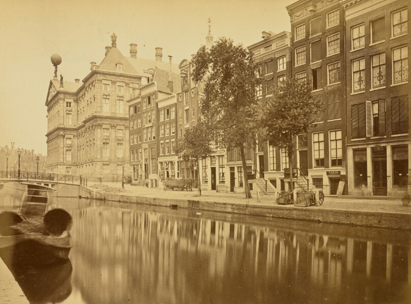 [Canal View with the Royal Palace, Amsterdam]