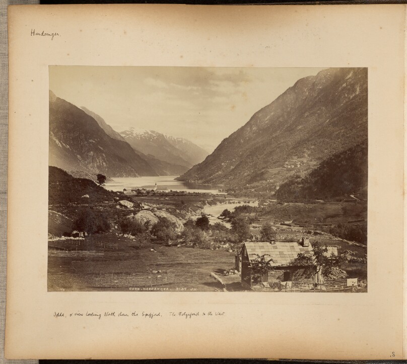 Odde, & view looking North down the Sørfjord
