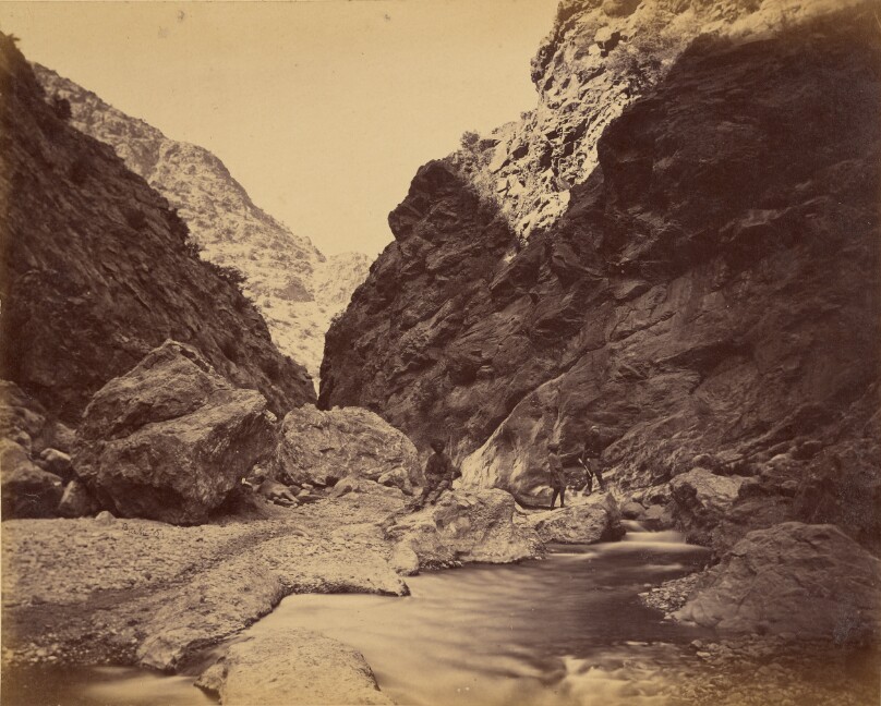 Rocky defile below Ali Musjid, looking upstream