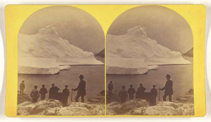 Labrador. Venison Island. Iceberg, 150 feet high, Section of same.