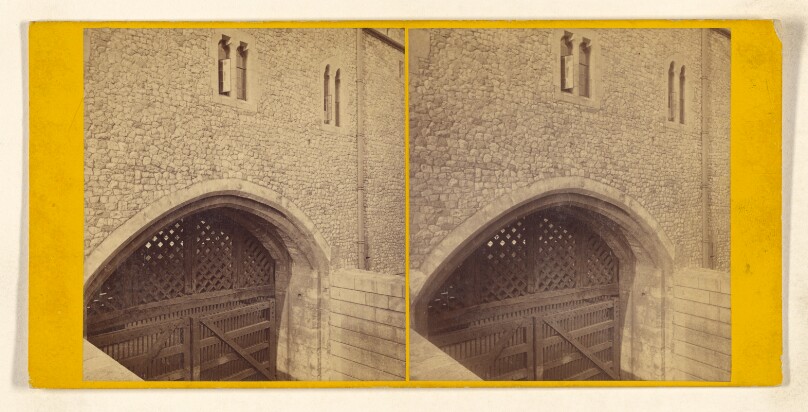 Tower of London. - The Traitor's Gate, from the River side.