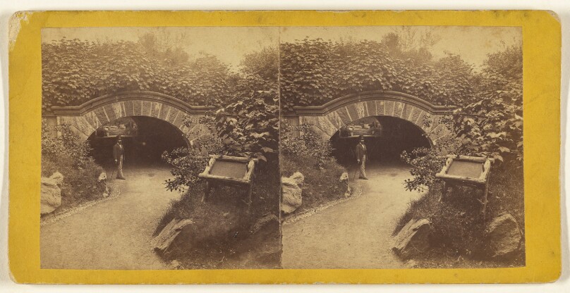 Central Park, New York. The Stone Bridge near Mt. St. Vincent.