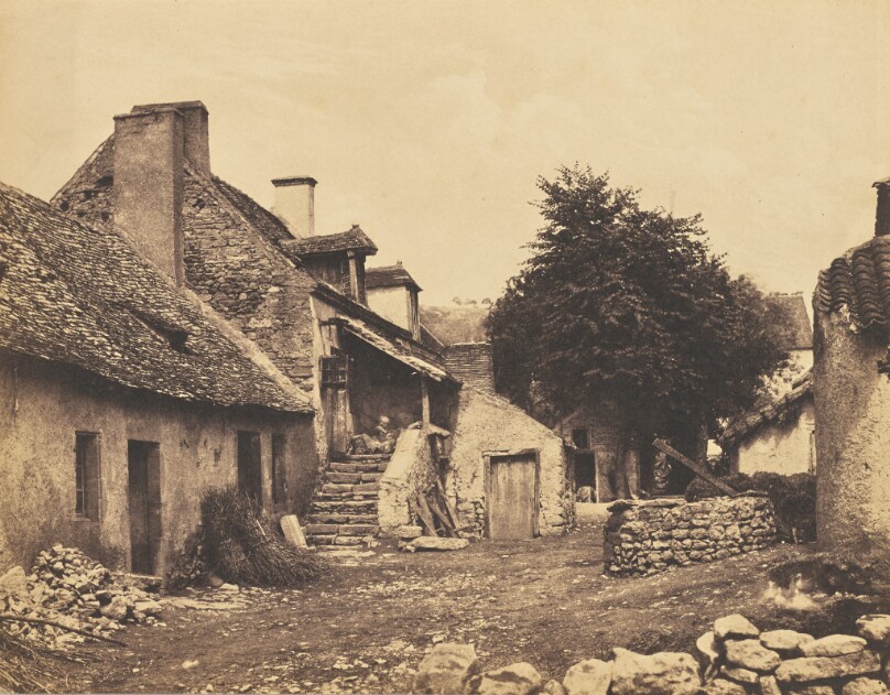 Village Scene with Geese