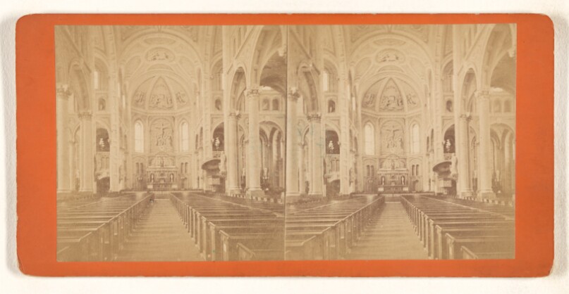 [Interior of Jesuit Church, Montreal, Canada]