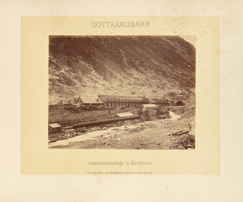 Gotthardbahn: Installationsanlage in Göschenen