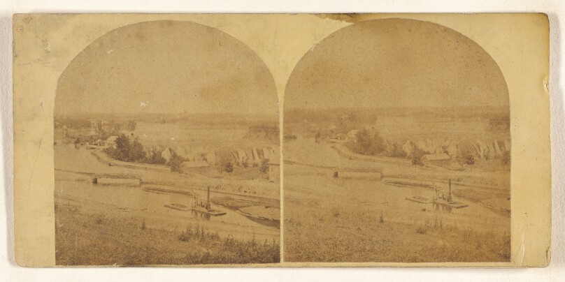 Cohoes Falls, distant view.