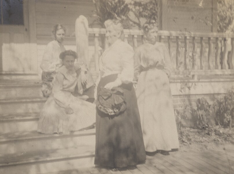 [Women on porch]