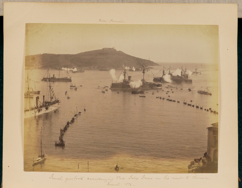 French Gunboats Accompanying President Felix Faure on His Visit to Riviera