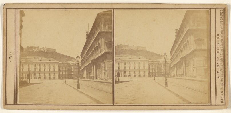 [Street scene of an unidentified Italian city]