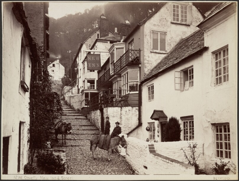 Clovelly, New Inn & Street