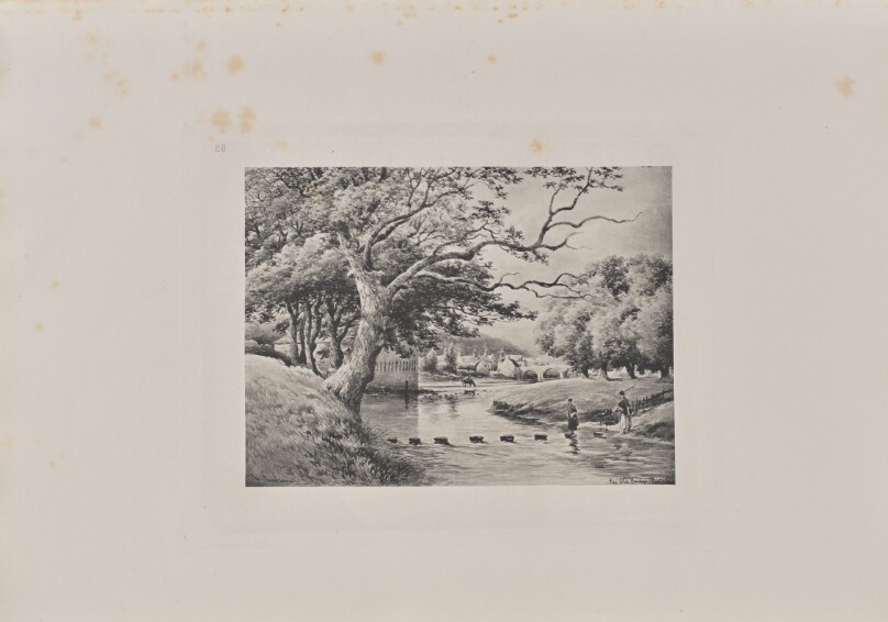 Looking towards the Old Bridge of Partick from the Stepping-Stones