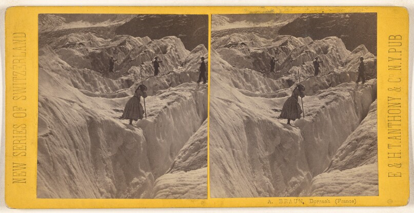 Oberland Bernois. Detail de glace au glacier de Grindelwald.
