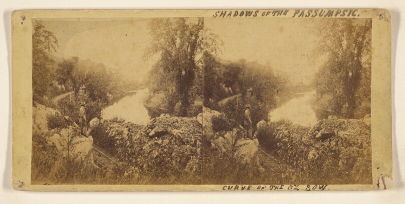 Hills and Dales of New England. Shadows of the Passumpsic. - The Curve of the Ox Bow, Waterford, Vt.