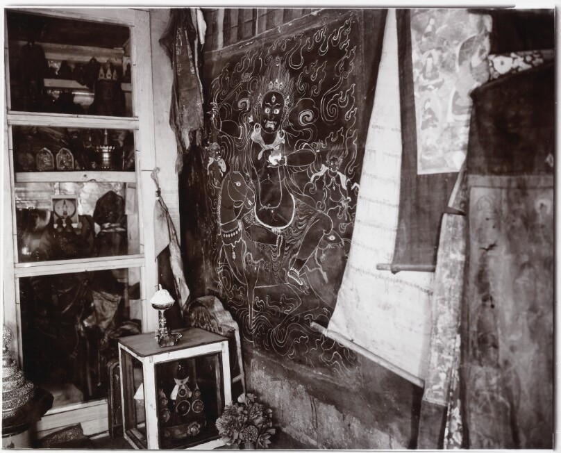 Mural and Tankas, Stonde Monastery, Zanskar, India