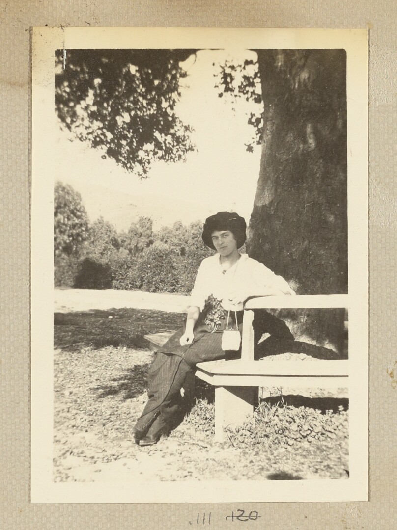 [Woman seated]