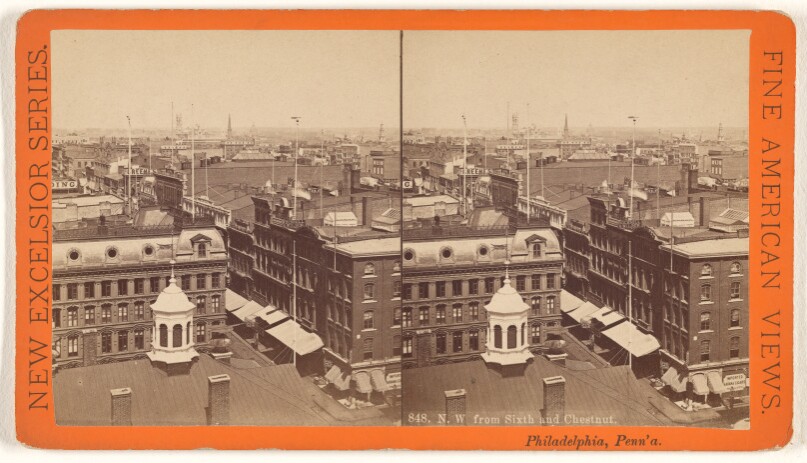 N.W. from Sixth and Chestnut.