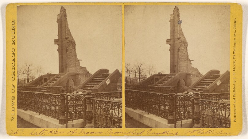 [Late Residence of Messrs Carmichael, Erskine & Phillips, Ruins of the Chicago Fire, 1871]
