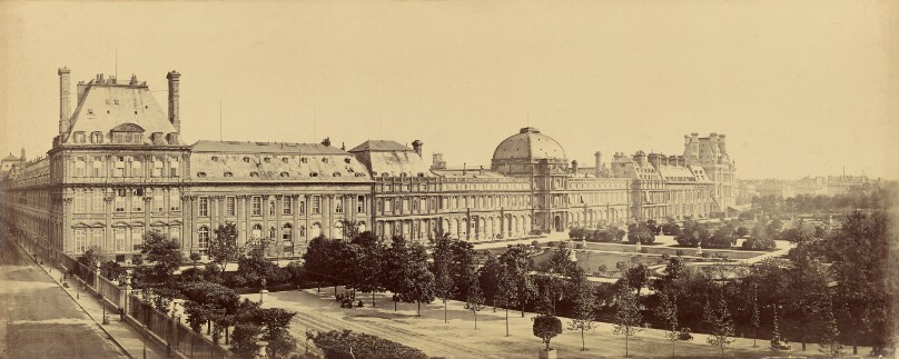 [Panoramic view of Tuileries Palace and Gardens]