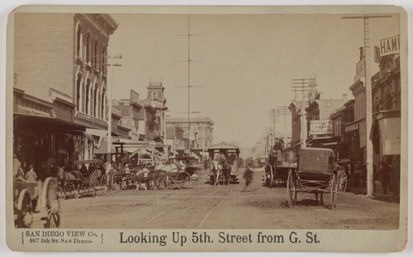 Looking Up 5th Street from G. St.