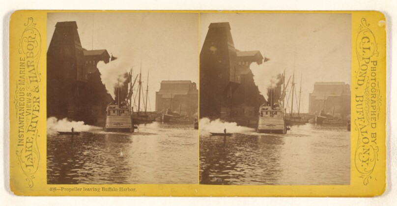 Propeller leaving Buffalo Harbor.