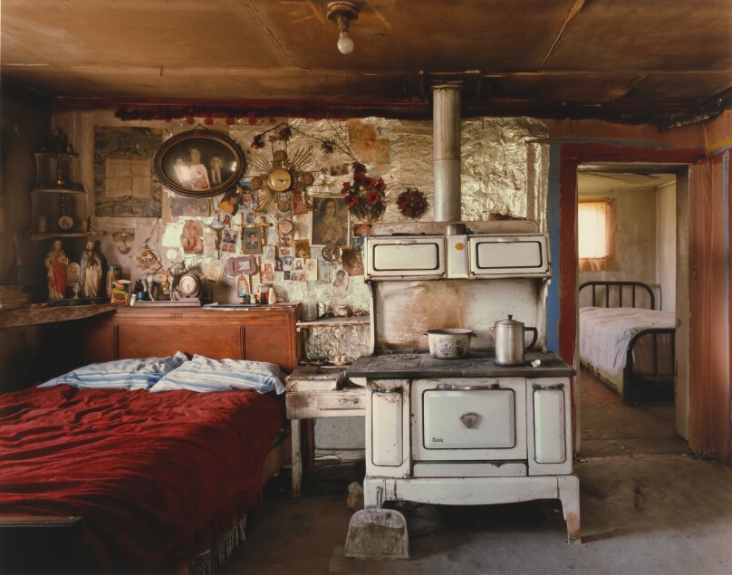 Amadeo Sandoval's Kitchen and Bedroom, Río Lucío, New Mexico