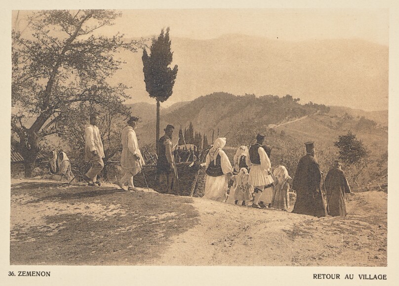 Zéménon. Retour au village