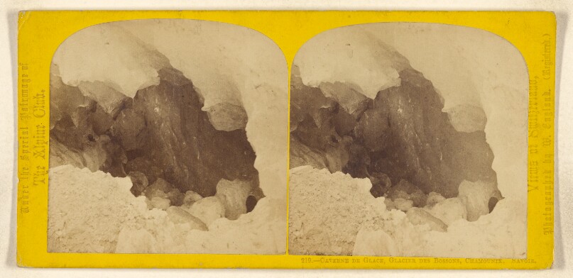 Caverne de Glace, Glacier des Bossons, Chamounix. Savoie.