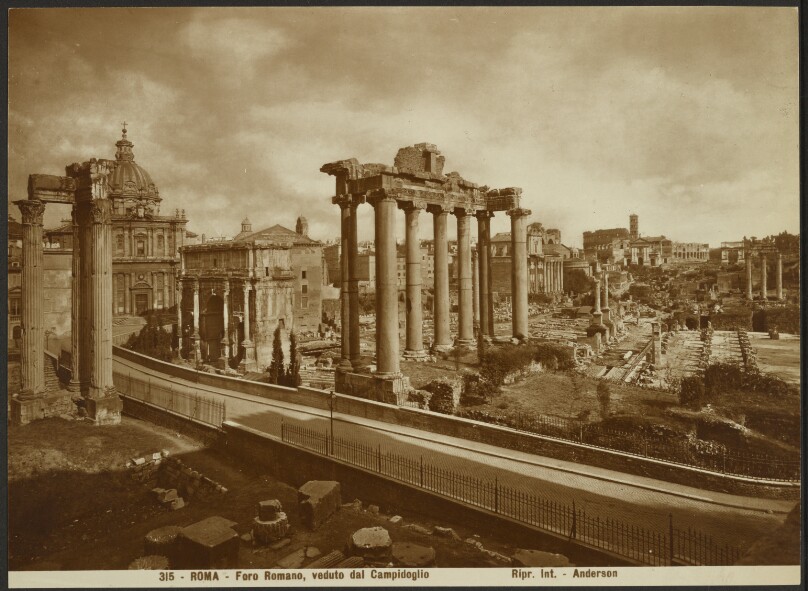 The Roman Forum, as seen from the Capital