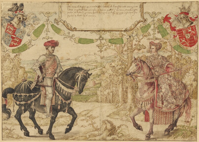 Johan IV van Nassau and His Wife Maria van Loon-Heinsberg