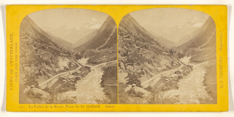 La Vallee de la Reuss, Passe du St. Gothard. Suisse.