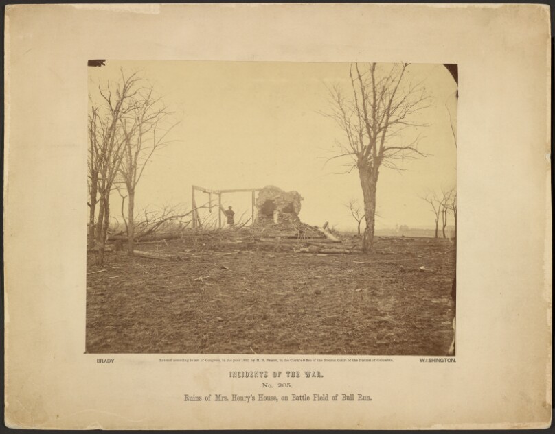 Ruins of Mrs. Henry's House, on Battle Field of Bull Run