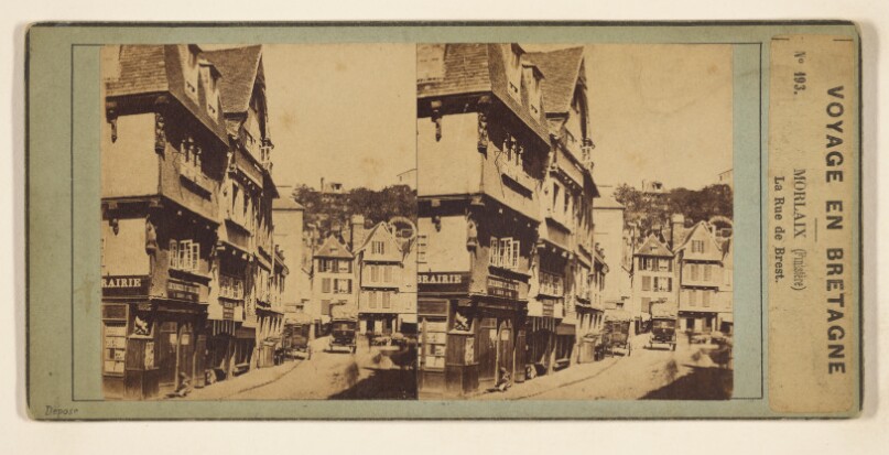 Voyage en Bretagne. Morlaix (Finistere). La Rue de Brest.