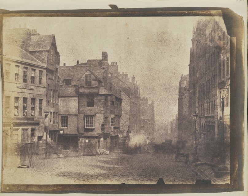 [The High Street, Edinburgh, with John Knox's house]