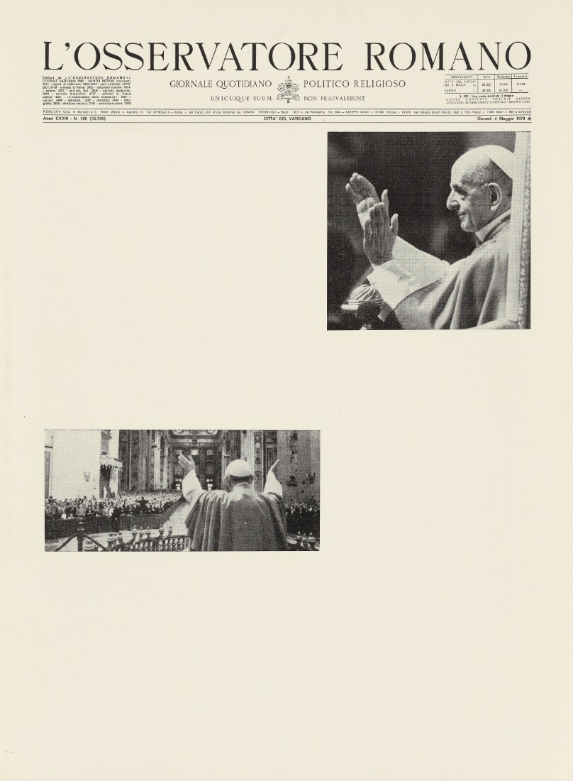 Osservatore Romano, March 17 - May 10, 1978 (Detail)